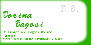 dorina bagosi business card